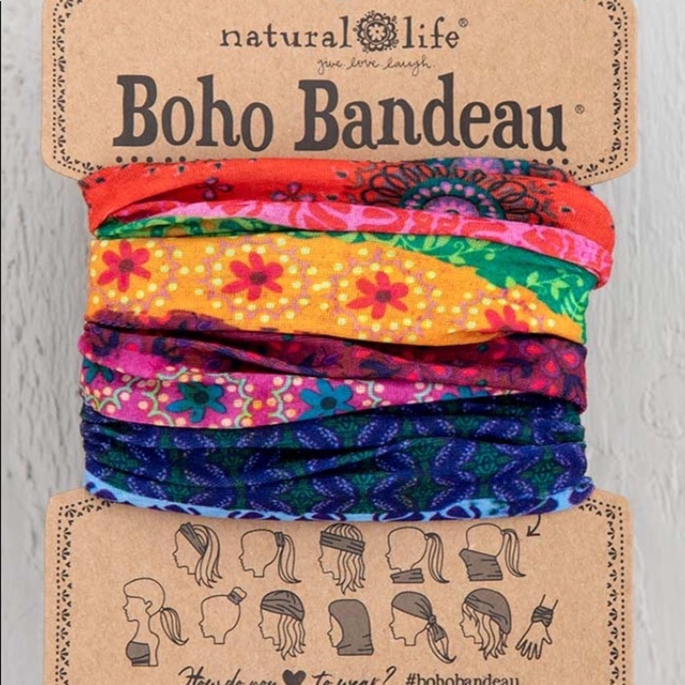 Natural Life Boho Bandeau Wear 11 Ways Mix Print